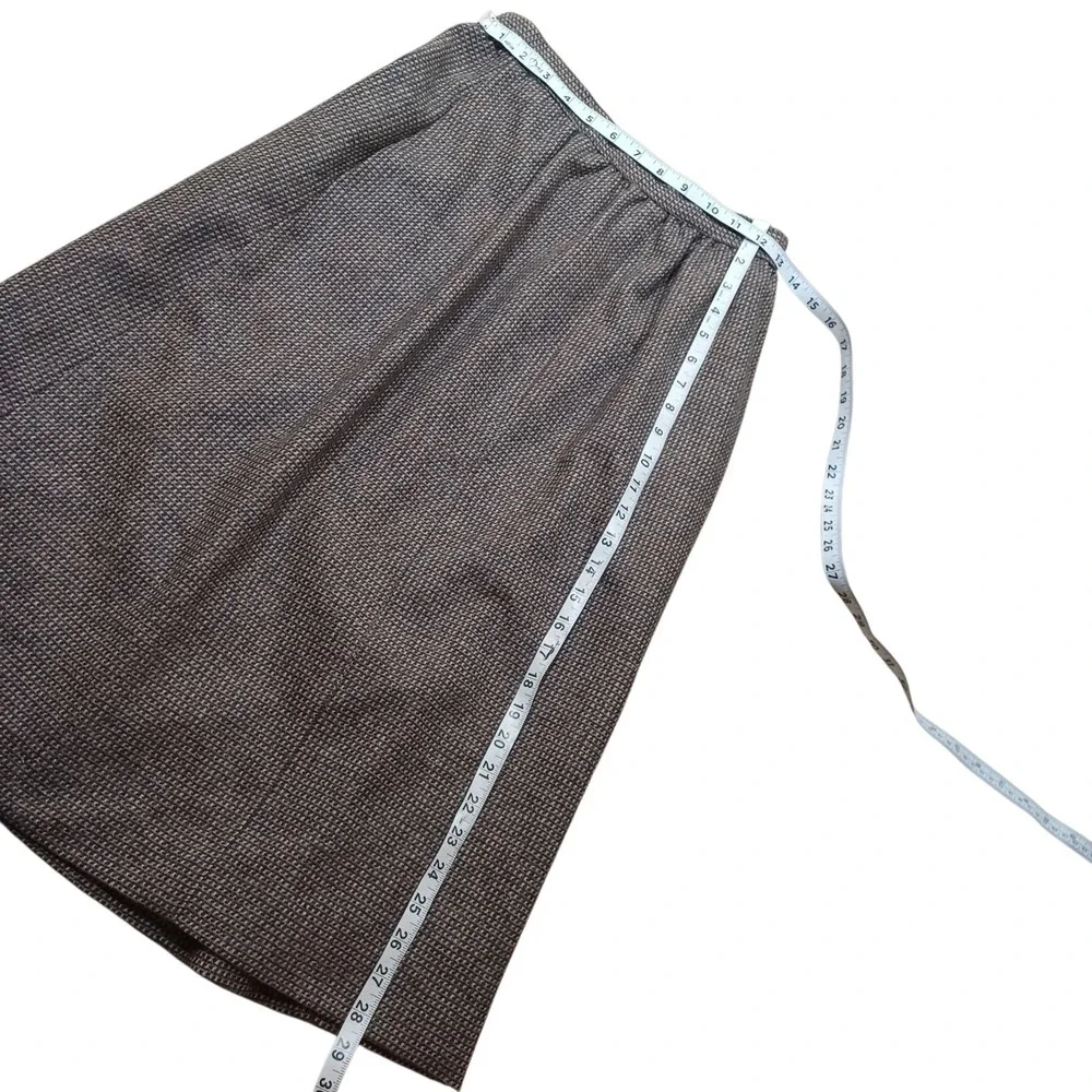 Evan Picone Vintage Dark Academia Wool A Line Union Made School Uniform Skirt 10